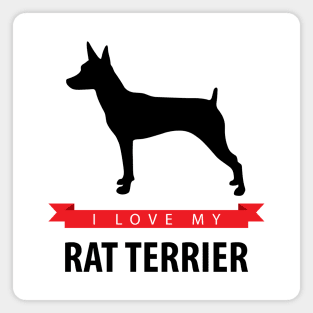 I Love My Rat Terrier Magnet